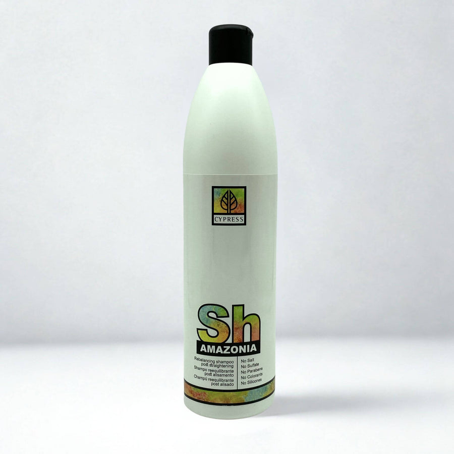 Champu post-alisado reequilibrante sin sulfatos, sin paralelos, sin siliconas y sin colorantes con proteinas para nutrir el cabello